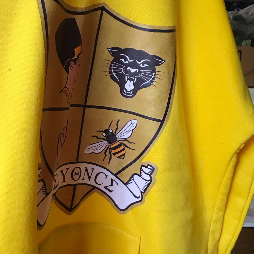 Yellow Graphic Hoodie